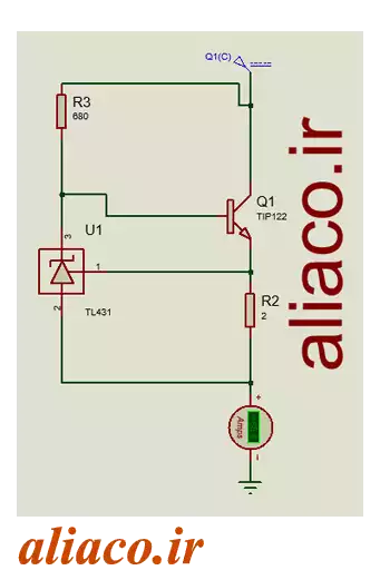 مدار کنترل جریال ال ای دی مستقا از ولتاژ ورودی